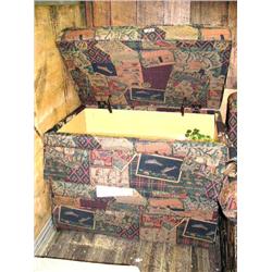 2 Ottomans with Storage Space in Fisherman's Type Motif (66)