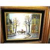 Image 3 : Lot of 2 Original Oils by L. Ryan  French Street Scenes (10)