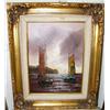 Image 1 : Original Oil 2 sailboats by Kelliner in Ornate Frames (10)