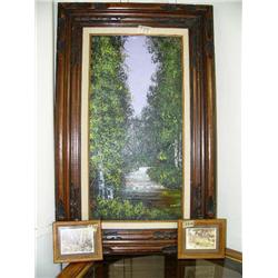 Lot of 2 Original oils and 2 Prints (10)