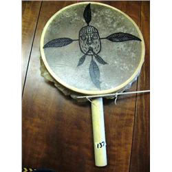 9" Drum with King Island Mask on it, Very good Quality (1)