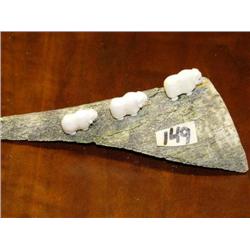 3 Ivory Musk ox by Robert Kokuluk of King Island of King Island (1)