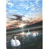 Image 1 : Signed and Numbered Print 150 /1700 Swans Early Light 19 1/2" x 11 1/2" by  Ed Tussey (12)