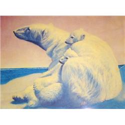 Signed and Numbered Print Double Matted and Framed 784/950  Image Size is:  19" x 23" by  Fred Mache