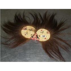 Pair of Hooper Grass Dance Fans 9"  (74)