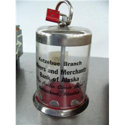 4 1/2" Bank from Miners and Merchants Bank of Alaska,  Kotzube AK  Arctic Circle Bank (74)