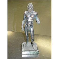 Classical Greek Sculpture of man 13" tall on marble base by Artesian Guild International  (13)