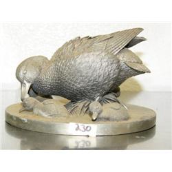 Mallard Time  Mother and 4 Babies Robert K. Davis 1982 Franklin Mint  (13)