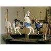 Image 2 : Collection of 5 Carousel Figures 7500 limited Edition  3 horses, rabbit and a bear,  to top of Brass