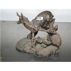 Bronze over Composition 7" Antelope  (13)