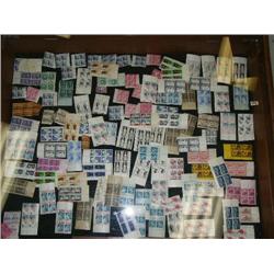 Large collection of Plate Block Stamps 4 cent, 5 cent, 3 cent (1)