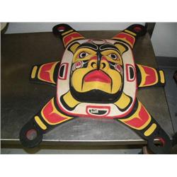 Tlingit Style Mask wood, 26" x 21" made in Indonesia (33)
