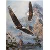 Image 1 : Print of 2 Eagles by Kelley, 1570/1590 Image Size  23 x 18"  Double Matted (6)
