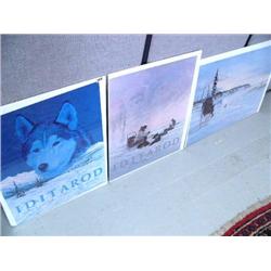 3 Iditarod Posters 1985 1989 1988 Jon Van Zyle (68)