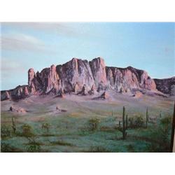 Original Oil by Apalermo  Image Size  16 x 20 Canvas size Desert Scene (1)