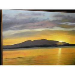 Original Oil Painting  Image Size  16" x 20"  M. Garner 1982  (68)