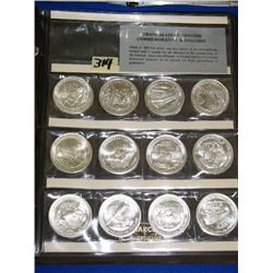 12 Transalantic Pipeline Medalion Collection 1 oz pure Silver (1)