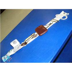 Group of Items:  Beaded Earrings, Jade Earrings, Blue Stone Earrings, Collector Spoon, Pocket Knife 