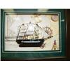 Image 8 : 21" Model Ship, 3 Ships in bottles, Lighthouse, Framed Half Ship Model, Framed Knots, Framed Dagger,