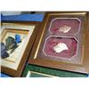 Image 7 : 2 Ships in Bottles, 2 Framed Shelves Items, Wine Display in Frame, Knot frame in Display, Butterfly 