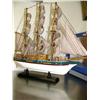Image 5 : Collection of 4 19" Long 18" high 3 Masted Sailing Ships (8888)