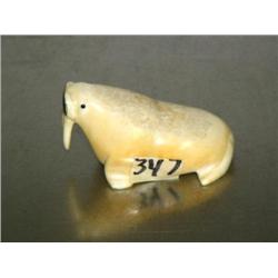 3 1/2" Old Style Walrus with Ivory Tusks (37)