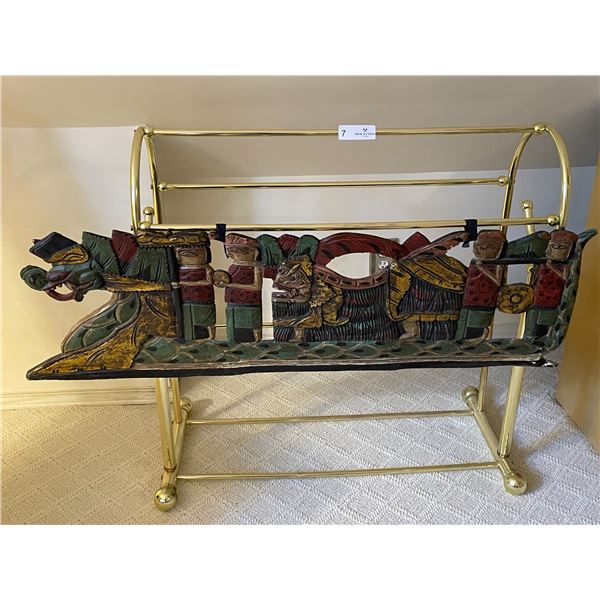 Gold Cultural Rack 29L x 10W x 31H