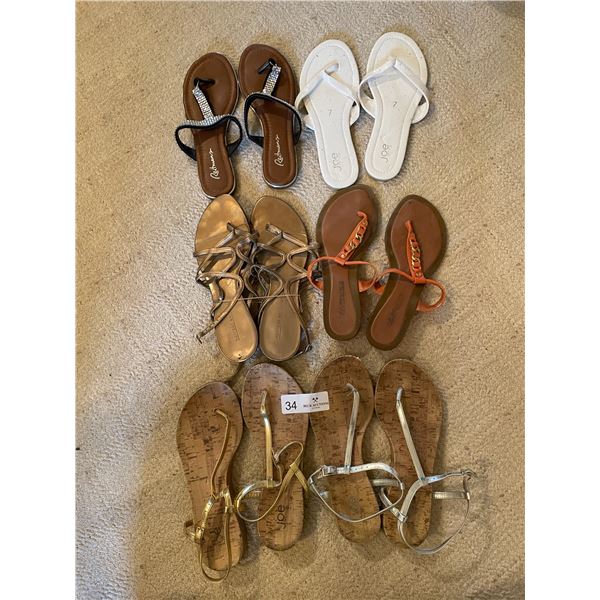 Assorted Women Sandals Size 7