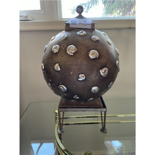 Decorative Metal Jar