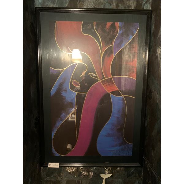 Beautiful Abstract Woman Portrait Print