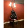 Image 1 : Angel Waterfall Lamp, And Dark Wood Stool