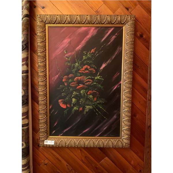 Beautiful Acrylic Floral Portrait