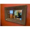 Image 1 : Thick Dark Brown Framed Hanging Mirror