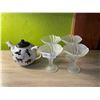 Image 1 : Kitten Tea Kettle & Glass Votive