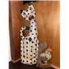 Image 1 : Vintage Hand Carved Cat Statue & Little Rooster