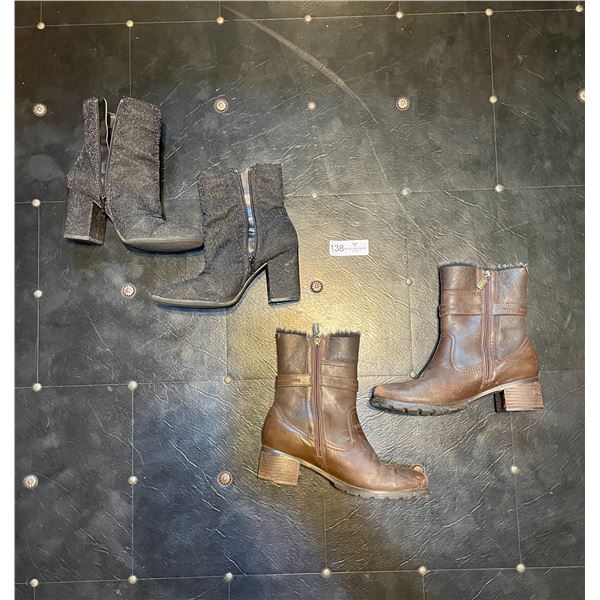 2 Pairs Of Fashionable Womens Boot Heels