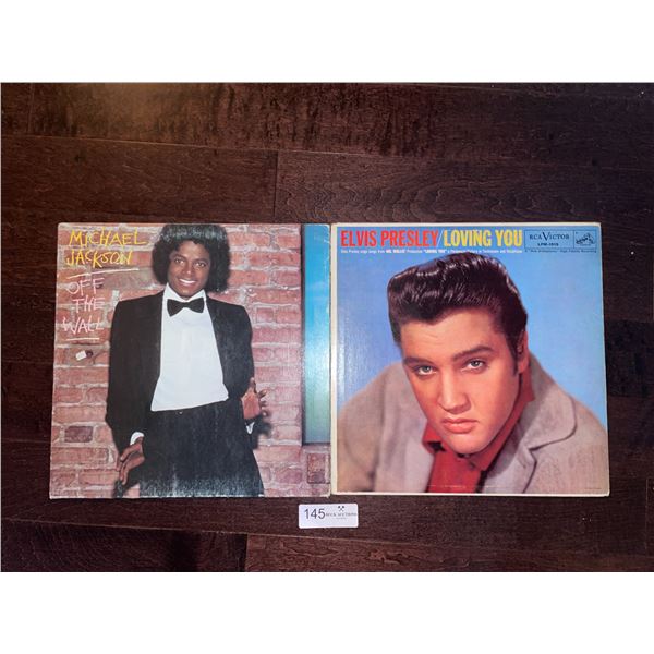 Set Of Two Records Michael Jackson And Elton John