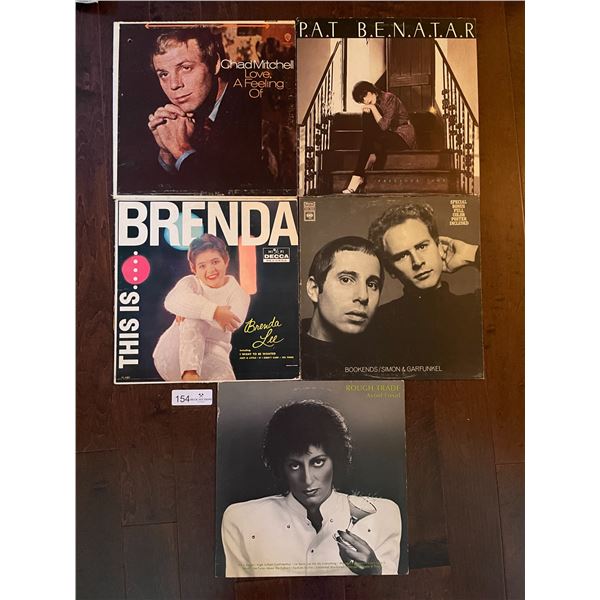 Set Of Five Assorted Records