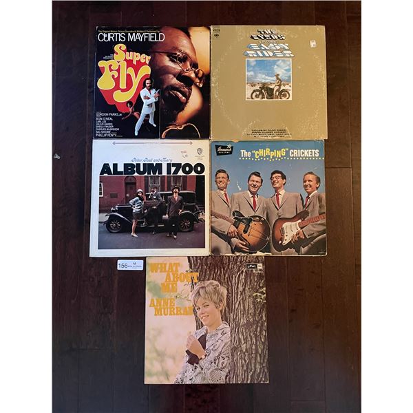 Set Of Five Assorted Records