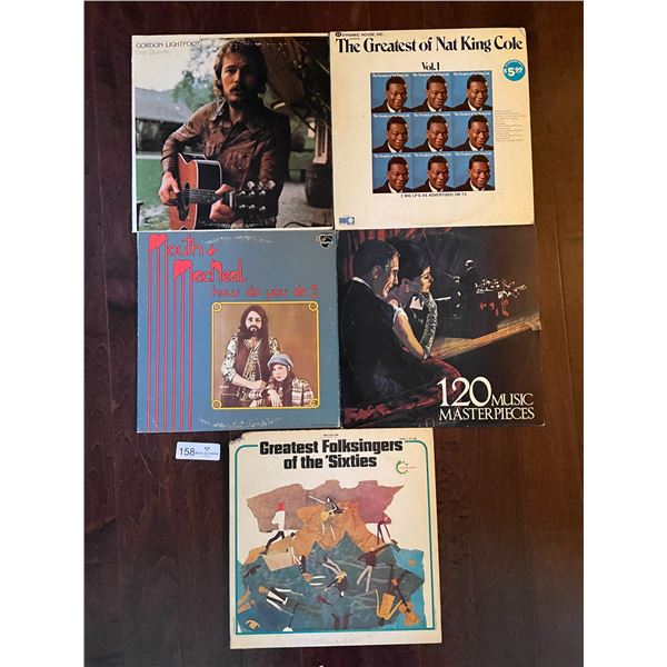 Set Of Five Assorted Records