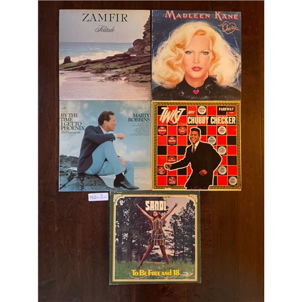 Set Of Five Assorted Records