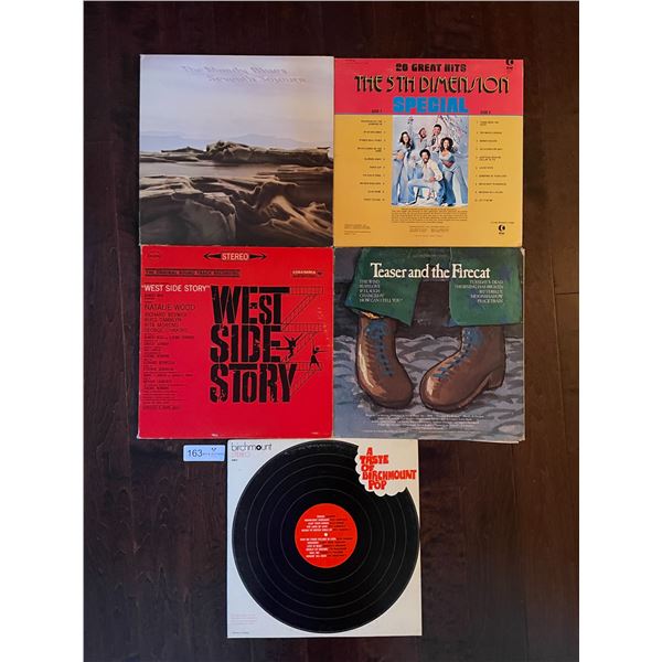 Set Of Five Assorted Records