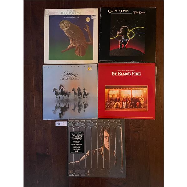 Set Of Five Assorted Records