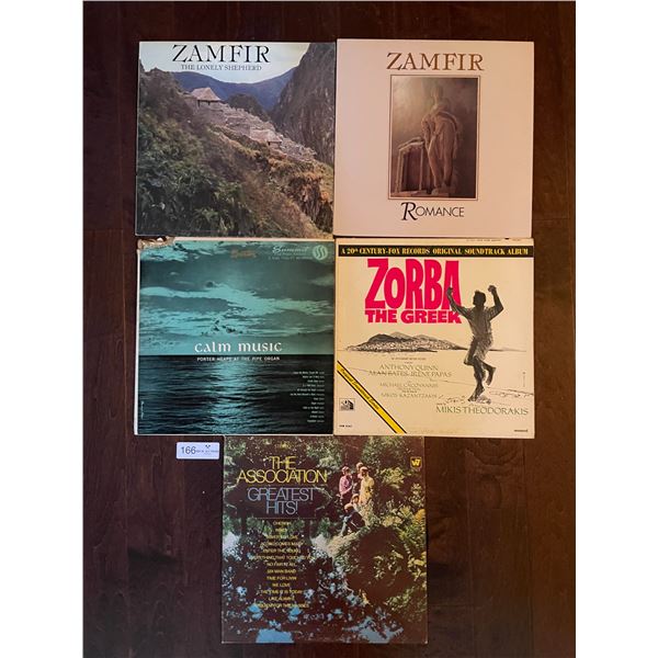 Set Of Five Assorted Records