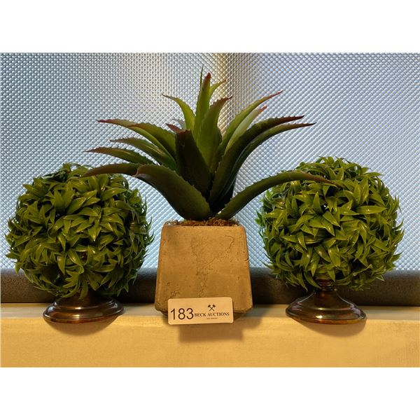 Set Of Decorative Fake Plants