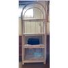 Image 1 : Decorative Wicker Shelving Unit