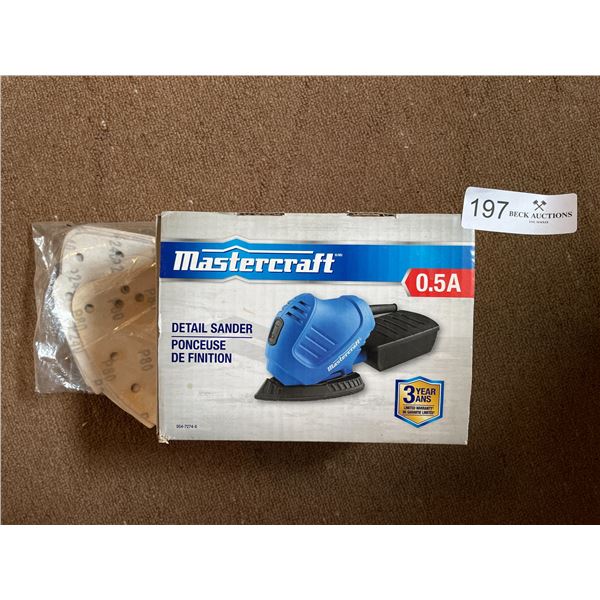 Master Craft Detail Power Sander and Sand Paper ads