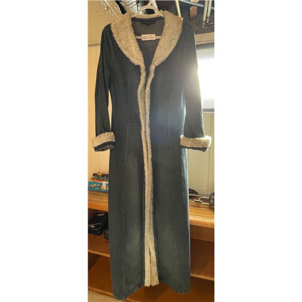 Womens Jean Wool Lined Coat