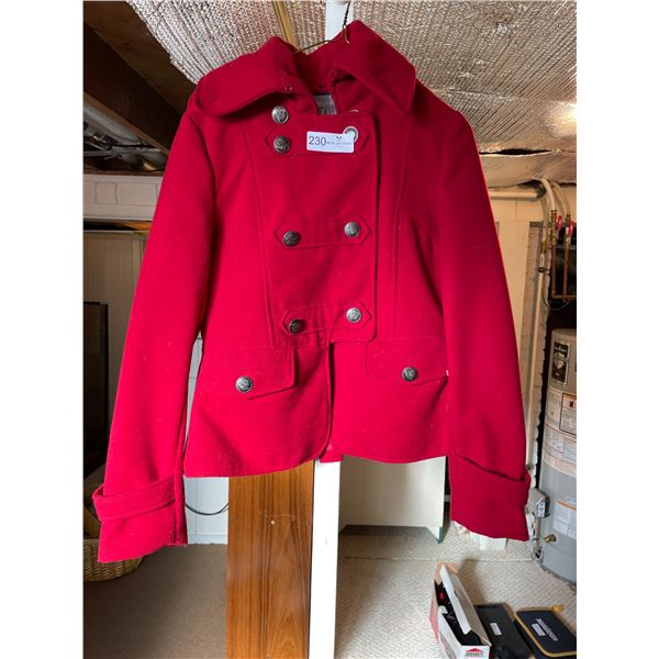 Set Of Two Red Womens Dress Coats