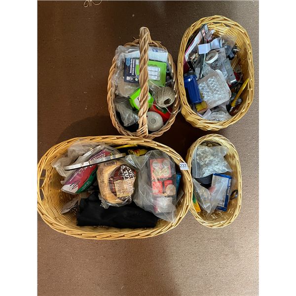 Baskets Of Assorted Home Equipment